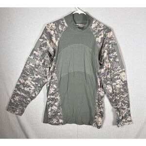 Army Combat Shirt Flame Resistant Size Medium Team Soldier Camo Tactical Long
